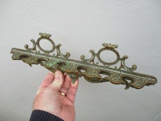 An Antique Brass Pipe Rack C1900