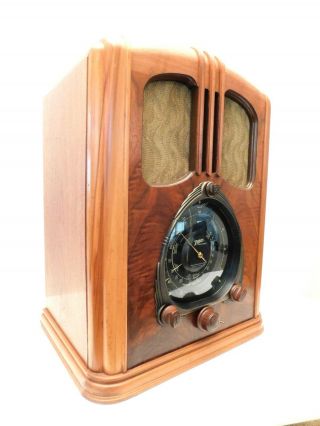 VINTAGE 1930s OLD ZENITH BLACK DIAL GEM RESTORED WALTON ANTIQUE RADIO 2