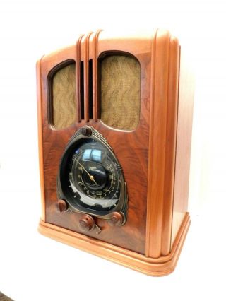 VINTAGE 1930s OLD ZENITH BLACK DIAL GEM RESTORED WALTON ANTIQUE RADIO 3