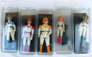 Five Vintage 1984 W.  E.  P.  Voltron Figures With Accessories Hard To Find