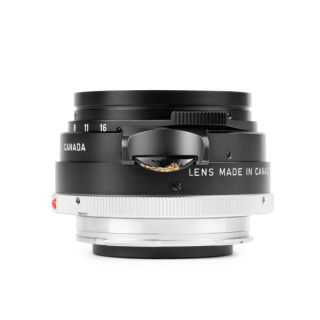 Leica Summilux - M 35mm f/1.  4 Infinity Lock black paint button Leitz lens,  hood 6