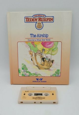The World Of Teddy Ruxpin The Airship Book And Cassette Tape Vtg 80s Toy Wow 85