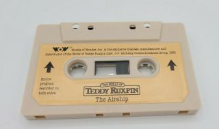 The World Of Teddy Ruxpin The Airship Book And Cassette Tape Vtg 80s Toy WoW 85 2