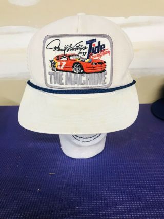 Vintage Tide 17 Darrel Waltrip Race Team Snapback Trucker Hat Cap Usa Hendrick