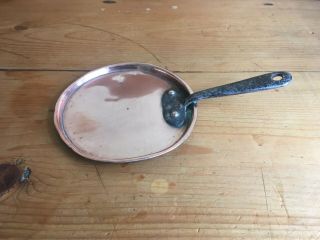 Quality Small Size Decorative Antique Copper Sauce Pan Lid 4.  9 Inches