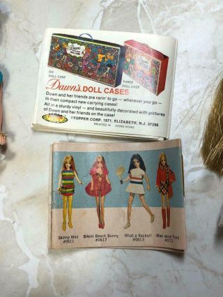 Vintage The Wonderful World Of Dawn 2 Dolls 5 Dresses,  Hanger,  Stand,  2 Booklet 3