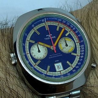 RARE TECHNOS MONTREAL MANUFACTURED BY HEUER AUTOMATIC CHRONOGRAPH CAL12 2