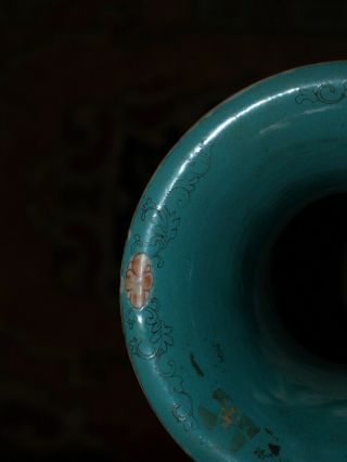 Antique China Straits Porcelain Vase 19th Century with Phoenix 24 