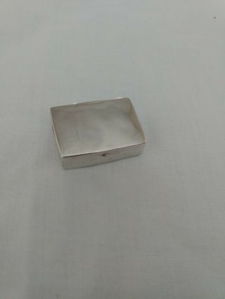 Small Vintage Solid Silver Pill Box Hallmarked London 1989