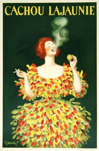 Leonetto Cappiello 1922 Poster For Cachou Lajaunie Breath Candy