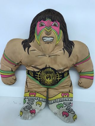 Tonka Wwf Wrestling Buddies Ultimate Warrior Plush 1990 Wwe