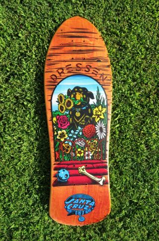 1990 Vintage Santa Cruz Eric Dressen Pup Skateboard Deck