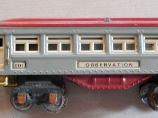 Pre War Lionel Pullman Observation Car.  With Light.  9 Inches Long