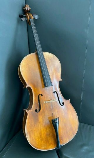 Old Violin Cello - Giorgio Corsini Italien Label And Stamp