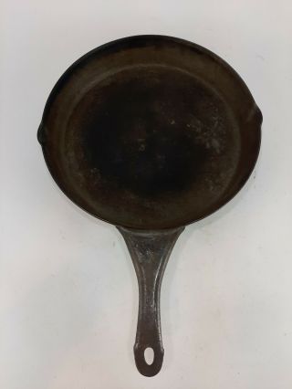 Antique Vintage Carbon Steel 12 " Frying Pan