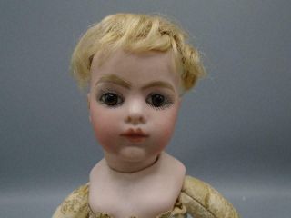 Antique French Bisque Doll Bru Jne Size 0 Paper Label Kid Body Repaired Head