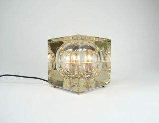 Mid - Century Alessandro Mendini " Cubosfera " Table Lamp For Fidenza Vetraria 1960s