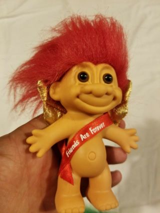 Vintage Troll Doll Russ Berrie Co Red Hair Friends Are Forever Trolls Vtg Toy