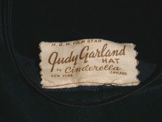 Antique Judy Garland Vintage Cinderella Hat MGM Wizard Of Oz 1940 ' s Label Rare 2