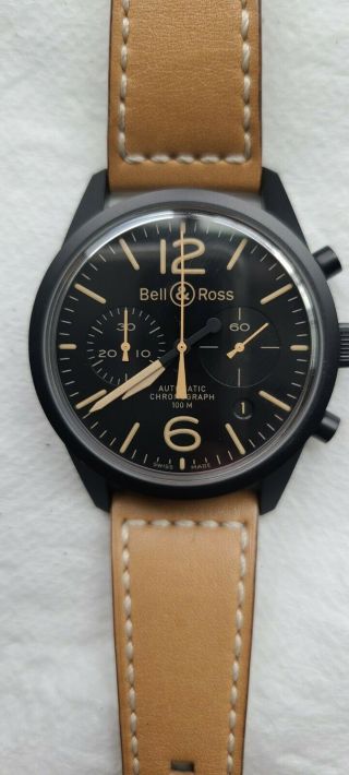 Pre - Owned Vintage Bell & Ross Br 126 - 94 Sc Heritage Automatic Chronograph Watch