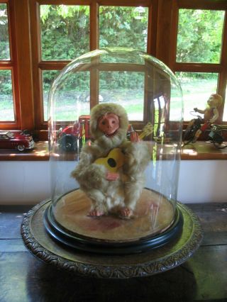 Lovely Roullet & Decamps Automaton Monkey French Wind Up Vintage Toy