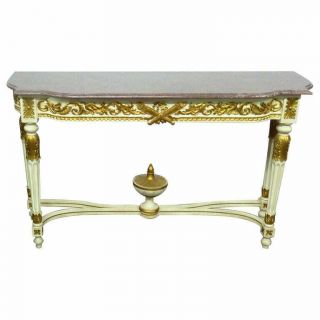 Best French Louis Xvi Or Swedish Style Marble Top Console Table W Marble Top