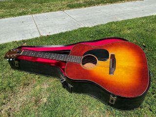 1974 Gibson J - 45 Vintage Acoustic Guitar - Sunburst - W/ Case