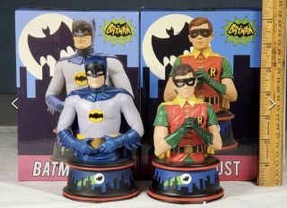 Diamond Select Toys Batman & Robin Busts 1966 Classic Tv Series Limited Edition