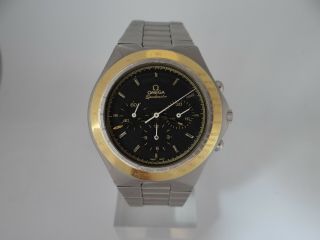 Omega Speedmaster 861 Teutonic Chronograph Gold Plated & Steel 145.  0040 Vintage
