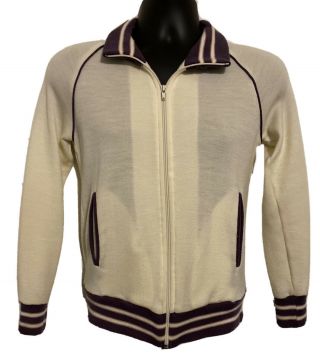 Vtg 70s/80s Sweater Zip Up Oshman 