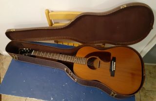 Vintage 1964 Gibson Lg - 0 Acoustic Guitar With Case
