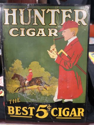 Early Antique Hunter Cigar Sign