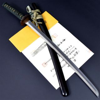 Authentic Japanese Katana Sword Wakizashi Korekazu 是一 Signed W/nbthk Kicho Paper