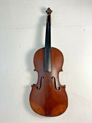 Charotte Hlg Paris Antique Finely Made French 3/4 Violin - Needs Restore 2