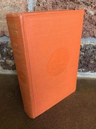 Vintage West Of The Pecos Zane Grey 1937 P.  F.  Collier & Son Hardcover Book