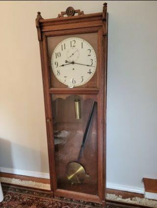 Very Large Antique? Wall Clock Needs Main Pendulum Holder Replaced With Key