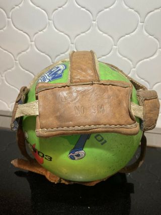 Antique Vintage Daignault And Rolland Leather Helmet