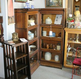Antique Corner Oak Barrister Bookcase – Gunn Grand Rapids Michigan