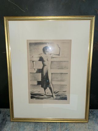 “the Pasture Gate” By Rockwell Kent 1928 Signed Lithograph Artist Proof