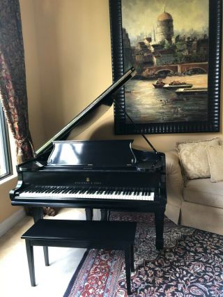 Steinway Baby Grand Piano Ebony Model " 0 ",  1906 - Quality Collectible Antique