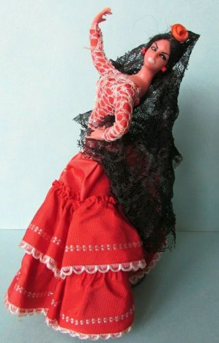 Fab Vintage Retro Kitsch Marin Chiclana Spanish Flamenco Dancer Doll Ornament 8