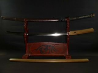 Katana (sword) W/han Tachi Koshirae,  White Sheath : Edo : 36.  3 × 25.  4 " 1.  68kg