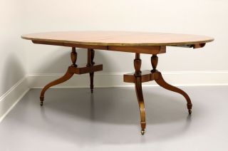 BAKER Historic Charleston Regency Distressed Pine Pedestal Dining Table 3