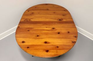 BAKER Historic Charleston Regency Distressed Pine Pedestal Dining Table 4