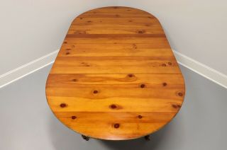 BAKER Historic Charleston Regency Distressed Pine Pedestal Dining Table 6