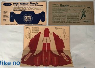 Vtg 1954 Nabisco Shredded Wheat Sound - Jet All 3 Cards Punch Out Model Unpunched
