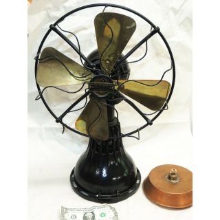 Antique Vtg Lake Breeze Fan With Heater Burner Top Cover Hit & Miss