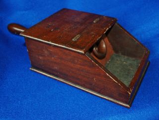 Antique Wooden Voting Ballot Box,  Black And White Marbles Masonic Or Fraternal
