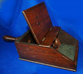 Antique Wooden Voting Ballot Box,  Black and White Marbles Masonic or Fraternal 2