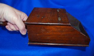 Antique Wooden Voting Ballot Box,  Black and White Marbles Masonic or Fraternal 3